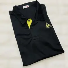 le coq sportif 黒　半袖　ポロシャツ Oサイズ