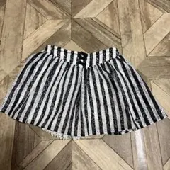 メゾピアノ ストライプ フレアスカート