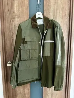 sacai 21ss カーキ ミリタリージャケット サイズ1 クリーニング済み