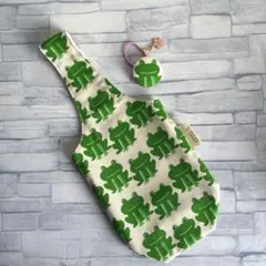 カエル柄＊ドリンクバッグ　ハンドメイド