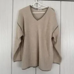URBAN RESEARCH ベージュ Vネック 長袖セーター
