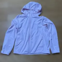 中古　UNIQLO 薄ピンク　パーカー　130 UVカット エアリズム