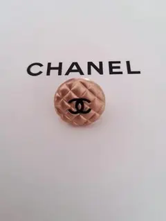 復古鈕釦 香奈兒 金色 胸針
