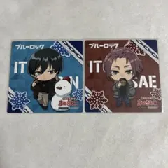 【未使用】ブルーロック 糸師冴 糸師凛 コースター まねきねこ 特典【匿名配送】