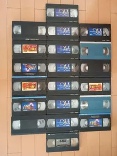 使用済VHSビデオテープ 20本セットのサムネイル