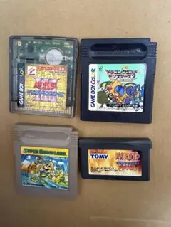 ゲームボーイ・ゲームボーイカラー・ゲームボーイアドバンス用ソフト4点セット