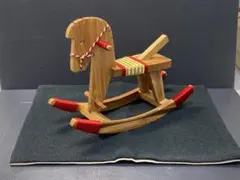 希少 アンファン enfant ミニ木馬 カントリー雑貨 木製 オブジェ 