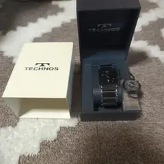 TECHNOS 腕時計 メンズ セラミック サファイアガラス ブラックのサムネイル