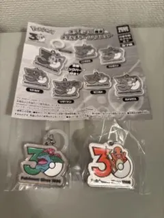 ポケモン カプセルトイ 　30周年 メタルチャームマスコット