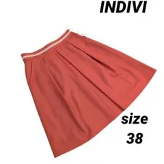 新品タグ付き INDIVI インデイヴィフレア 春夏スカート サイズ38
