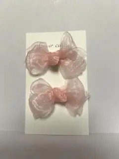 ピンクリボンヘアゴム 2個セット