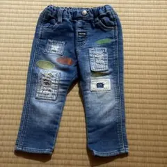 JUNK STORE パッチワークデニムパンツ　80サイズ