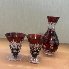 ベネチアンガラス 酒器セット デキャンタ グラス 5客 金彩 - メルカリ