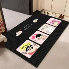 미끄럼 방지 기능이 있는 크레용 신짱 현관 매트