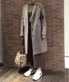 ロングコート チェスターコート グレー ブラウン ジャーナルスタンダード