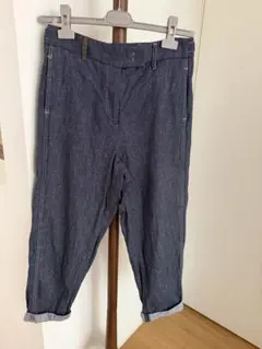 Peserico ダークブルー クロップドパンツ