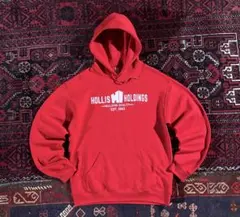 JERZEES ジャージーズ プリント プルオーバー パーカー レッド M