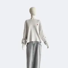 ami alexandre mattiussi ニット ライトグレー セーター