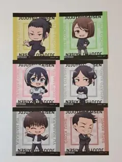 呪術廻戦　アニメイトフェア特典ステッカー　夏油傑、家入硝子、天内理子　6種セット