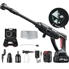 2025新登場強化版　バッテリー式 洗車機 8MPa 噴射距離10M