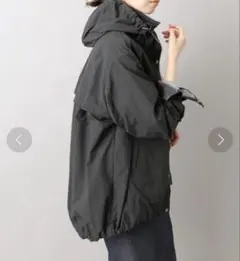 【美品✨】IENA マウンテンパーカー　ブルゾン　23AW ブラック セール】ナイロンマウンテンパーカー（マウンテンパーカー