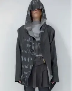 メゾンスペシャル グランジ リーフ ジャガード オーバー ニット