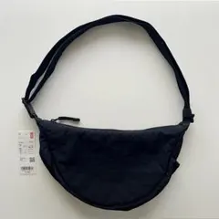 ユニクロ ラウンドミニショルダーバッグ ブラック