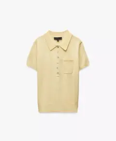 ZARA ウール製　薄手ポロトップス