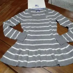 BURBERRY　ブルレ　アンゴラ、カシミヤ混　ミニワンピ