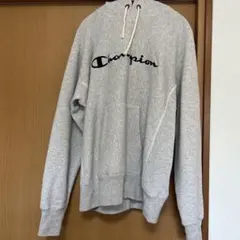 Champion グレー パーカー フード付き