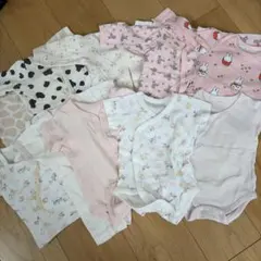 ベビー　肌着　まとめ売り　ボディスーツ　半袖　長袖　短肌着