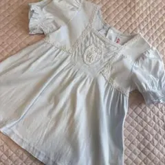 メゾピアノ♡水色 レース装飾 Tシャツ♡120