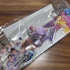 新品未開封 原宿フェスティバル アクリルキーホルダー パッチンバンド 4点セット