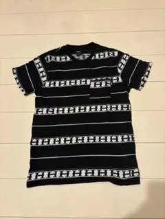 HUF ストライプ Tシャツ M ブラック/ホワイト