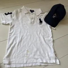 Polo Ralph Lauren ポロシャツ・くまキャップ　サイズ7 ホワイト