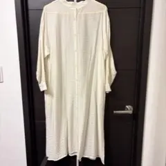 chocol raffine アイボリー長袖シャツワンピース