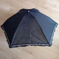 BURBERRY黒いフリル付き日傘