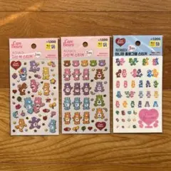 ケアベア Care Bears シール・ステッカー 韓国限定　韓国ダイソー