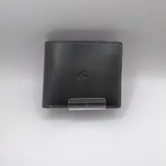 キタムラ ☆ レザー 二折財布 小銭室有 財布 ダークグリーン