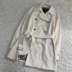 16091✨バーバリーロンドン ベルト付き トレンチコート ノバチェック 40