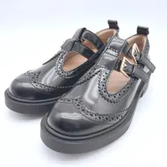 ZARA ザラ【未使用級】カットアウトディテールシューズ 黒　革靴　38