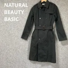NATURAL BEAUTY BASIC トレンチコート ブラック