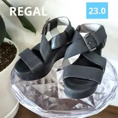 REGAL リーガル ウエッジソールサンダル ブラック 23.0のサムネイル