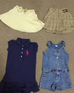 女児100前後ラルフローレンZARAミキハウスGAPブランド纏め売り4点