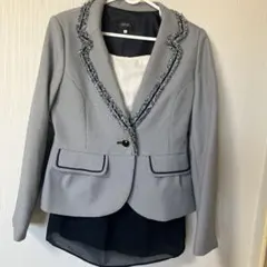 SUCRE グレー チェック柄 フォーマルジャケット 11号