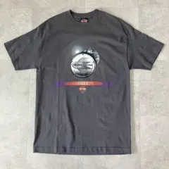02年 USA製 ハーレーダビッドソン プリントTシャツ/L/デット並み