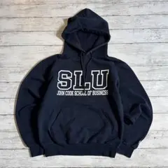 と*と様 Champion チャンピオン カレッジロゴ パーカー SLU 紺 メ