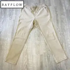 美品) ベイフロー BAYFLOW サイズXL コットンパンツ ゴム 紐