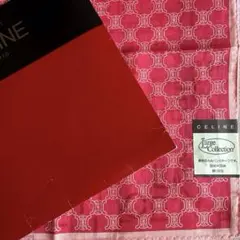 CELINE 大判バンダナ/ハンカチ　マカダム柄　未使用品　ケース付き