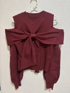 MAJESTIC LEGON オフショルダーセーター